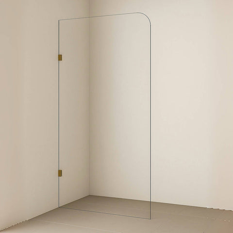 Radius/Round Corner Walk In Shower Screen - Various Colours