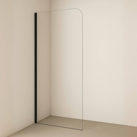 Radius/Round Corner Walk In Shower Screen - Various Colours