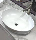 Mecca-5239-MW Matte White Ceramic Basin 520x395x130mm
