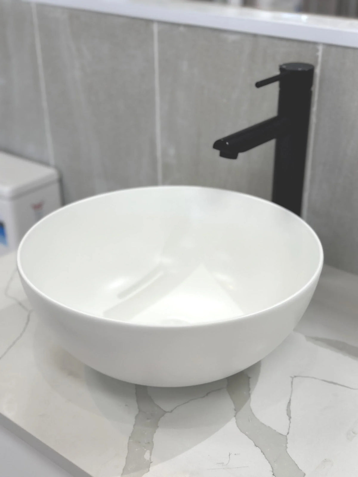 Opal Matte White Ceramic Basin 358x358x155mm