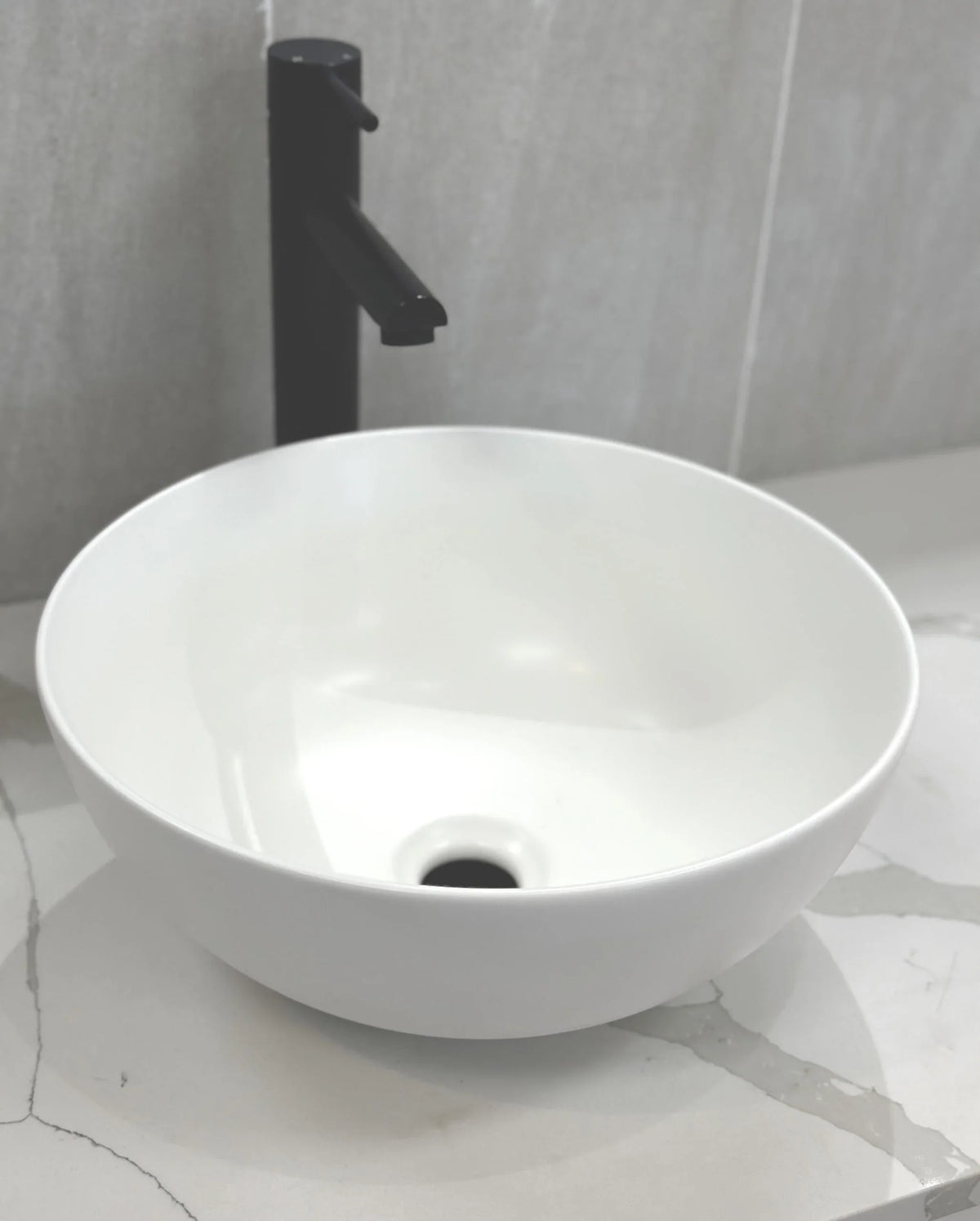 Opal Matte White Ceramic Basin 358x358x155mm