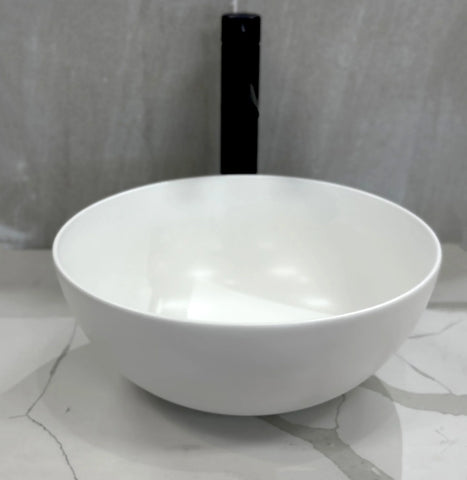 Opal-3535-MW Matte White Ceramic Basin 358x358x155mm