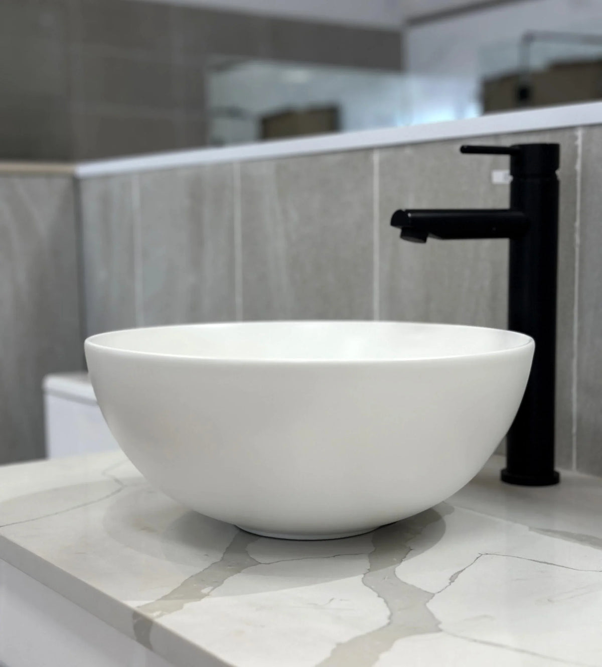 Opal Matte White Ceramic Basin 358x358x155mm