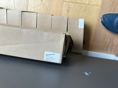 Black Square Single Towel Rail 600mm long (6024) - Stock Clearance