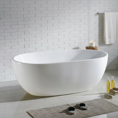 Oval Freestanding Bath 1400 / 1500 / 1600 / 1700 mm - Matte White
