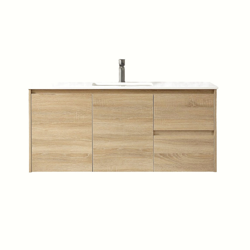 BV59WH (460mm Depth) Wooden Finish Wall Hung Vanity- 600 / 750 / 900 / 1200 / 1500mm