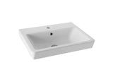Johnson Suisse Quado Assist 550 Rectangular Wall Basin With Bottle Trap