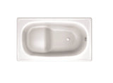 Ultra Compact Pressed Steel Drop in / Inset Bath 1050 / 1200 mm - Enamelled White