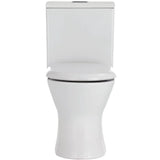 Fienza Closed Coupled Rimless Flush Skew Pan Connection Toilet Suite with Soft Close Seat - White (4 Star)