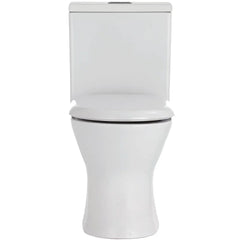 Closed Coupled Rimless Flush Skew Pan Connection Toilet Suite with Soft Close Seat - White (4 Star)