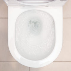 Compact Back To Wall Tornado Rimless Flush Toilet Suite with Soft Close Seat - White (4 Star)
