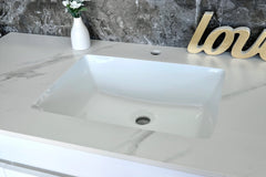 BV18WH (520mm Depth) Matt White Shaker Wall Hung Vanity - 1500mm