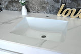 Sintered Porcelain Vanity Top with Undermount Basin - Various Sizes