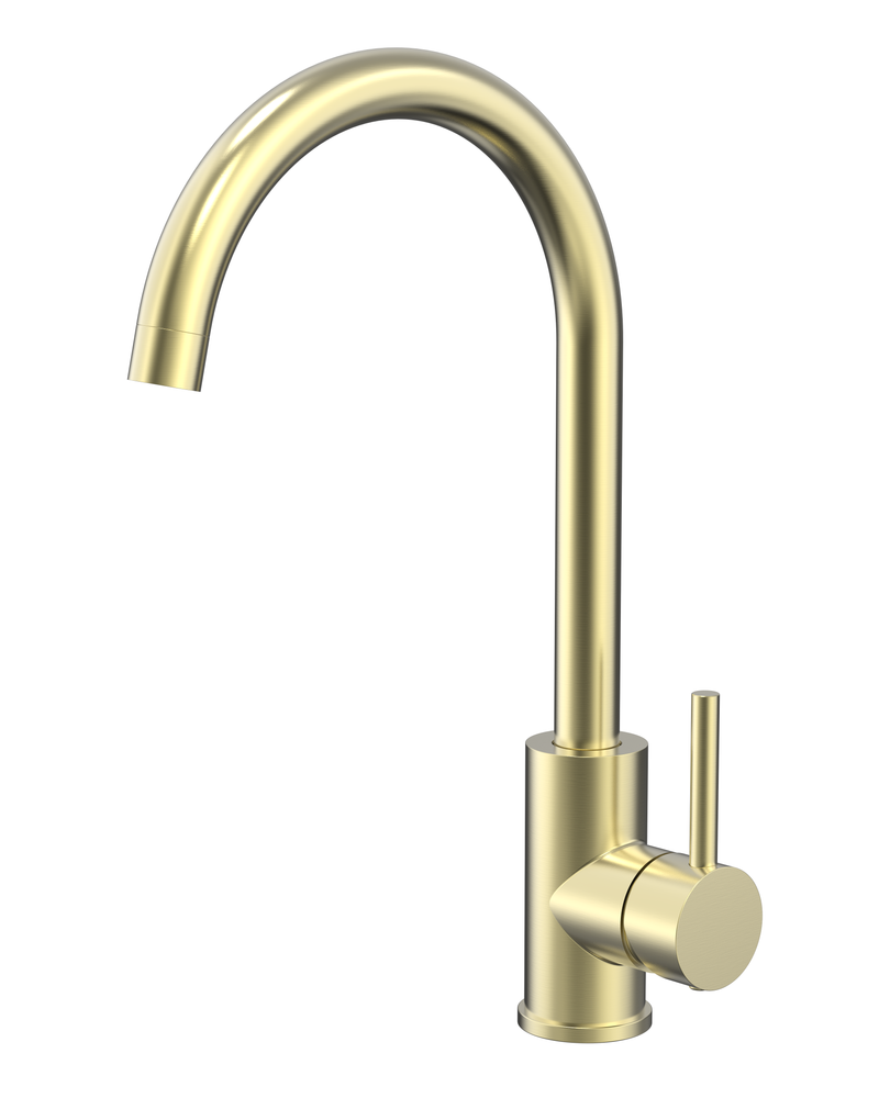 KM17 Side Lever Gooseneck Kitchen / Laundry Sink Mixer - Various Colours