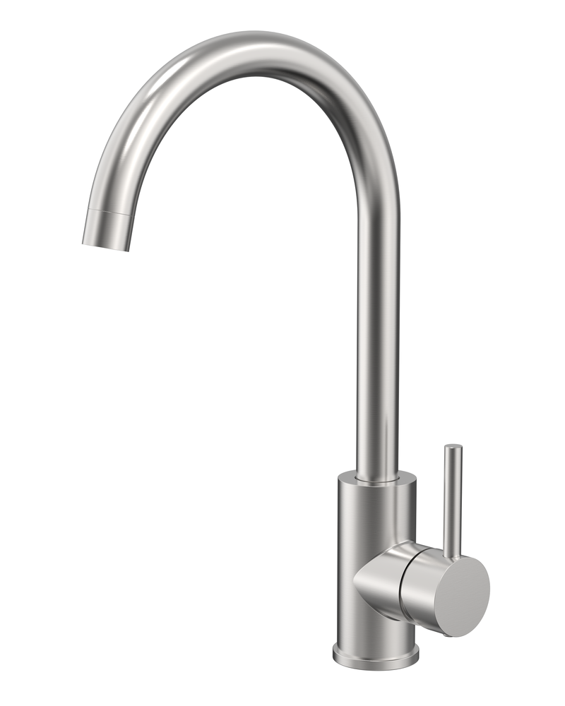 KM17 Side Lever Gooseneck Kitchen / Laundry Sink Mixer - Various Colours