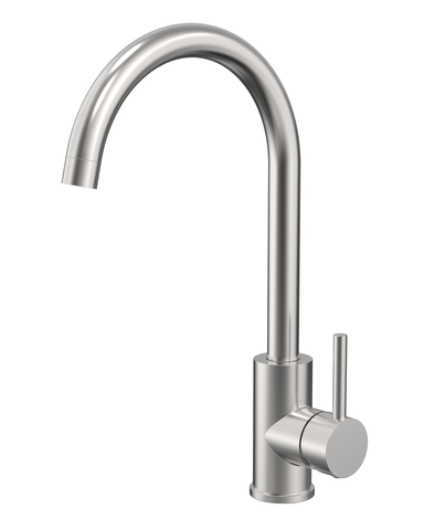 KM17 Side Lever Gooseneck Kitchen / Laundry Sink Mixer - Various Colours