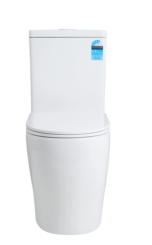 Raised Height Back To Wall Tornado Rimless Flush Toilet Suite with Soft Close Seat - CE038
