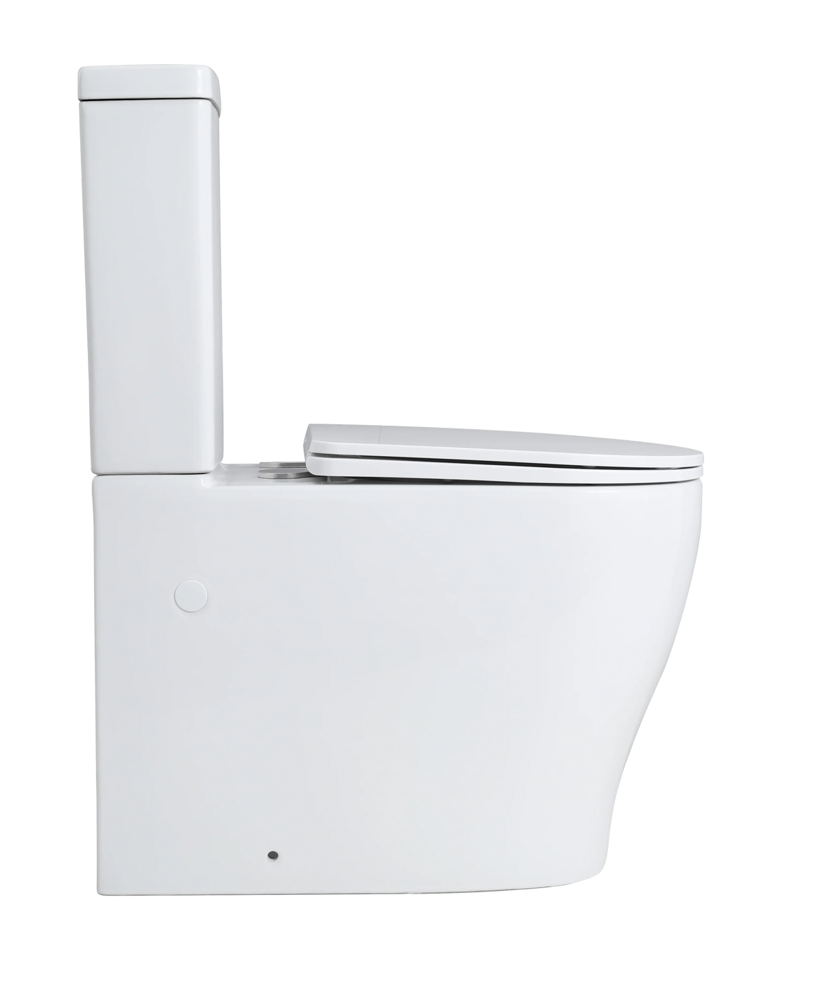 Raised Height Back To Wall Tornado Rimless Flush Toilet Suite with Soft Close Seat - CE038