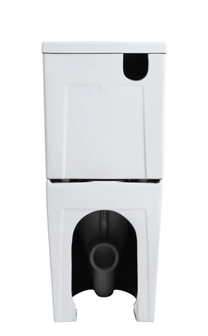 Raised Height Back To Wall Tornado Rimless Flush Toilet Suite with Soft Close Seat - CE038