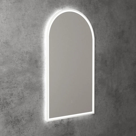 Arched Shape LED Mirror Touchless switch with Demister 500x900mm - Frameless / with Frame