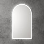 Arched Shape LED Mirror Touchless switch with Demister 500x900mm - Frameless / with Frame