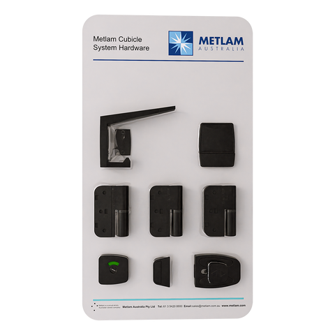 Ready to Go LUX Sera Spring Hinge Kit in Designer Black - LUXSERASP-LH3-BLK (Left Hand)