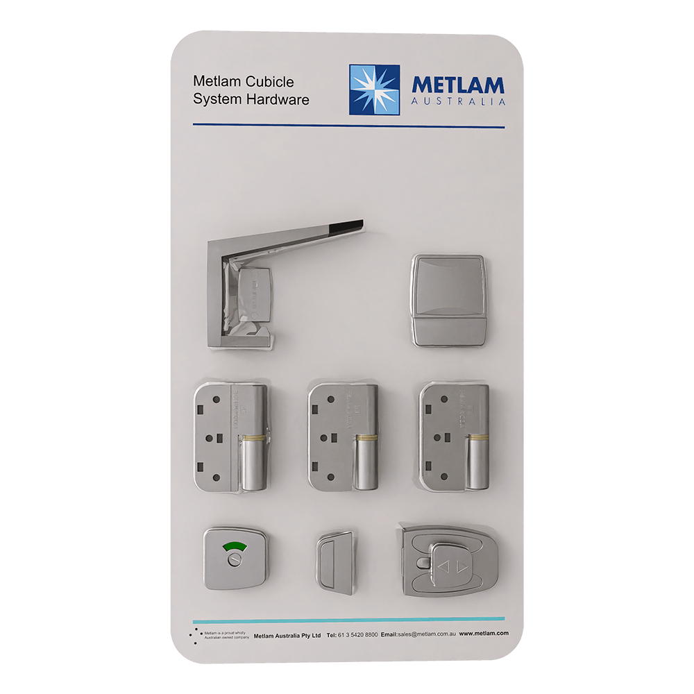 Ready to Go LUX Sera Spring Hinge Kit in Antimicrobial - LUXSERASP-LH3-ANMB (Left Hand)