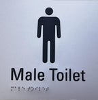 Male Toilet Braille sign