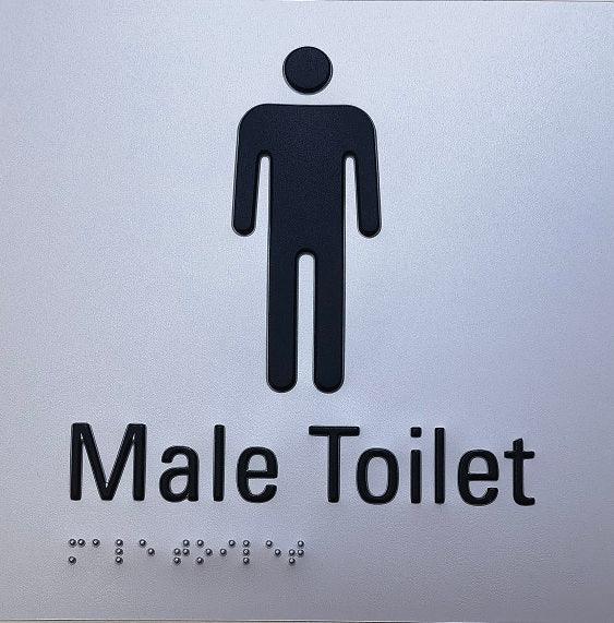 Male Toilet Braille sign