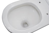 ZUMI Vera Raised Height Back To Wall Tornado Flush Toilet Suite with Soft Close Seat