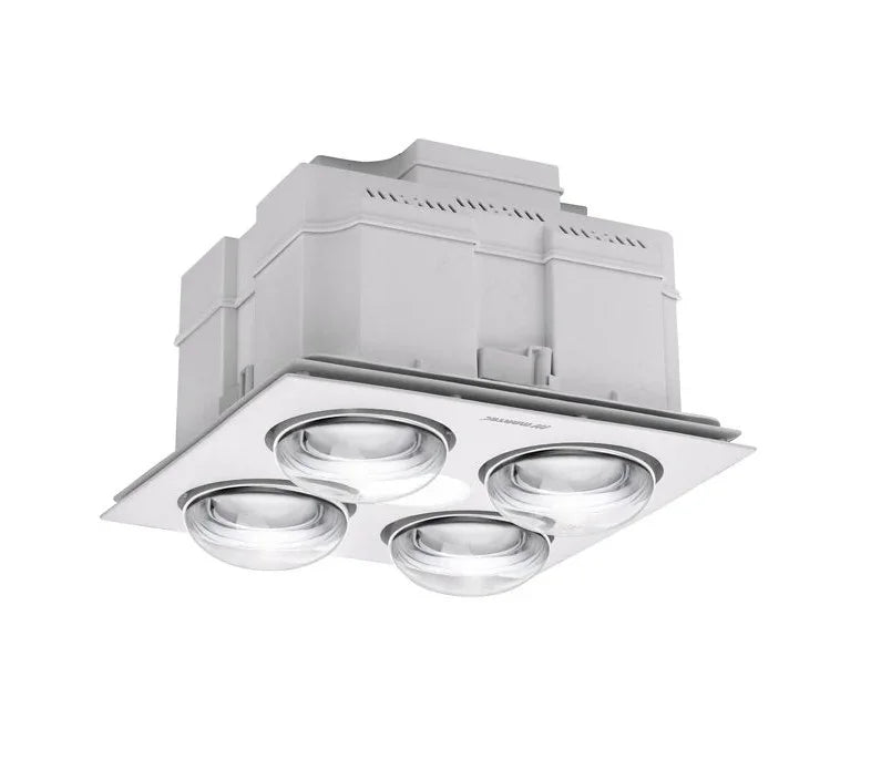 Exhaust Fan/Light/Heater 3-in-1 Bathroom Heater with 4 Heat Lamps