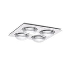 Exhaust Fan/Light/Heater 3-in-1 Bathroom Heater with 4 Heat Lamps