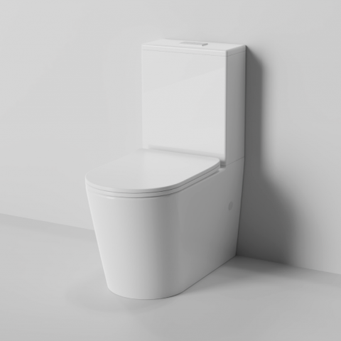 Back To Wall Rimless Flush Toilet Suite with Soft Close Seat (Stock Clearance)