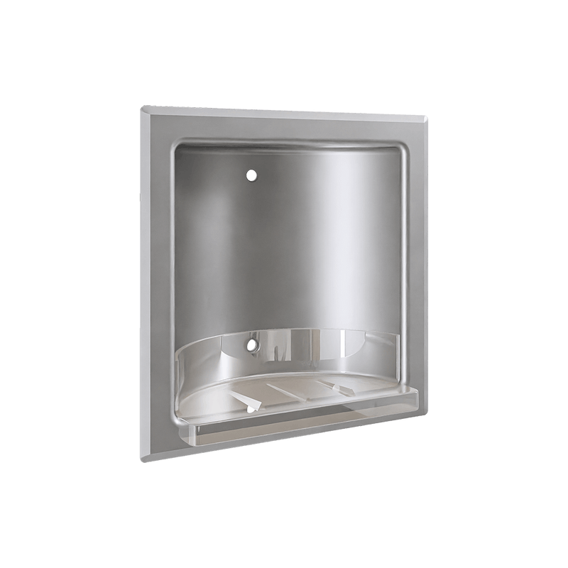 Recessed Soap Dish in Satin Stainless Steel - ML232S