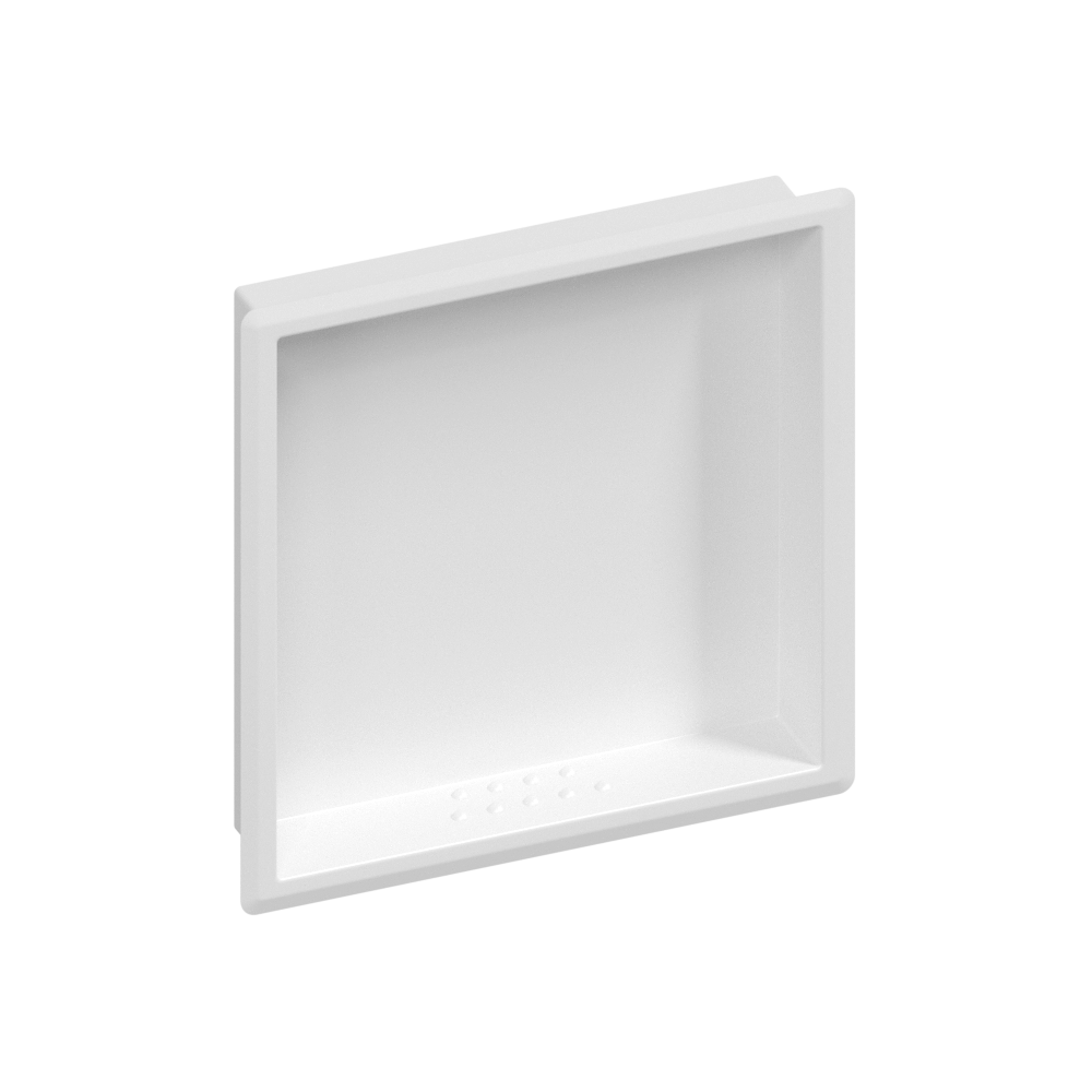 Recessed Large Soap & Shampoo Holder in White - ML236L_WHT