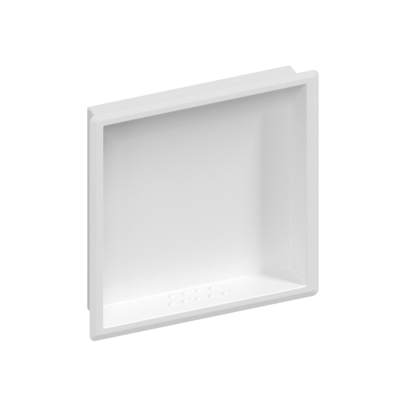 Recessed Large Soap & Shampoo Holder in White - ML236L_WHT