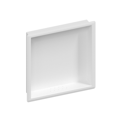Recessed Large Soap & Shampoo Holder in White - ML236L_WHT