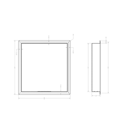 Recessed Large Soap & Shampoo Holder in White - ML236L_WHT