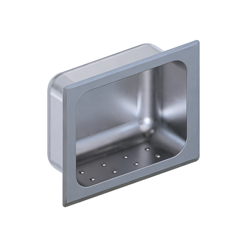 Recessed Soap Dish in Satin Stainless Steel - ML237_1