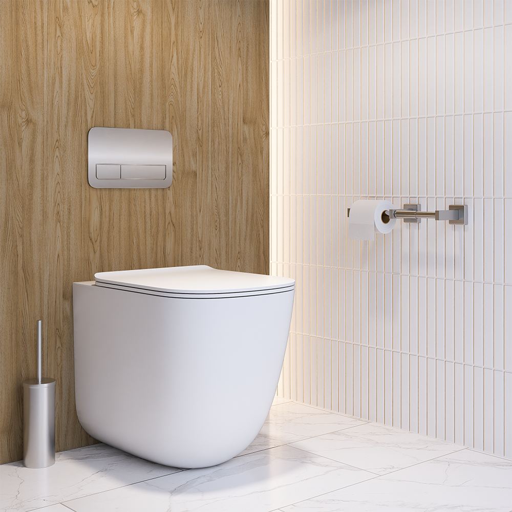 Double Toilet Roll Holder in Polished Stainless Steel - ML256B