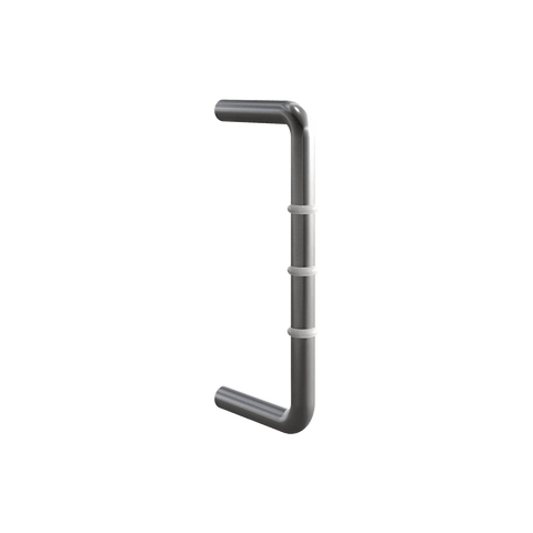 D-Pull Handle with Rubber Stopper in Satin Stainless Steel - ML315R_SS