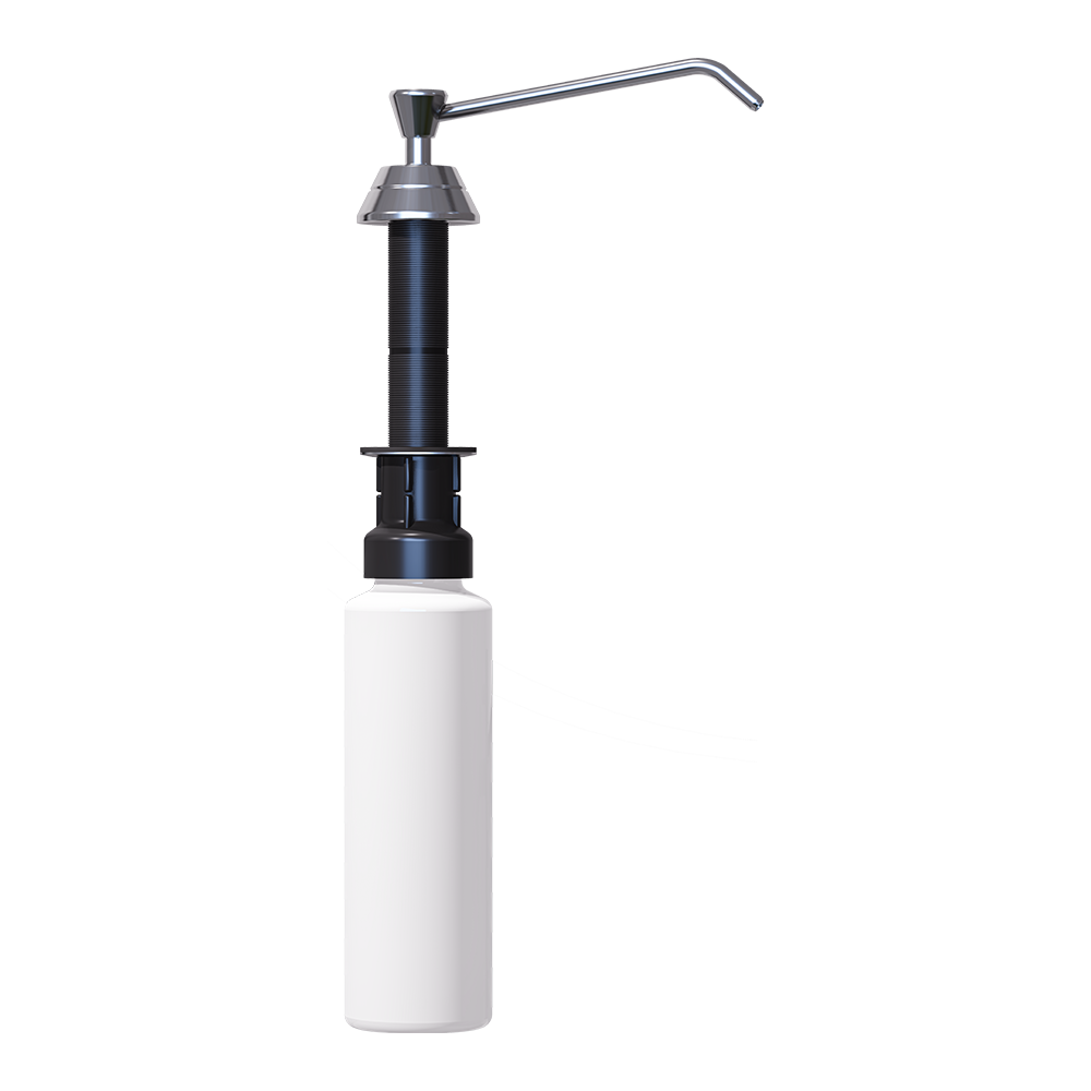 Bench Mounted Soap Dispenser 100mm Spout 475ml in Polished Stainless Steel - ML616_4