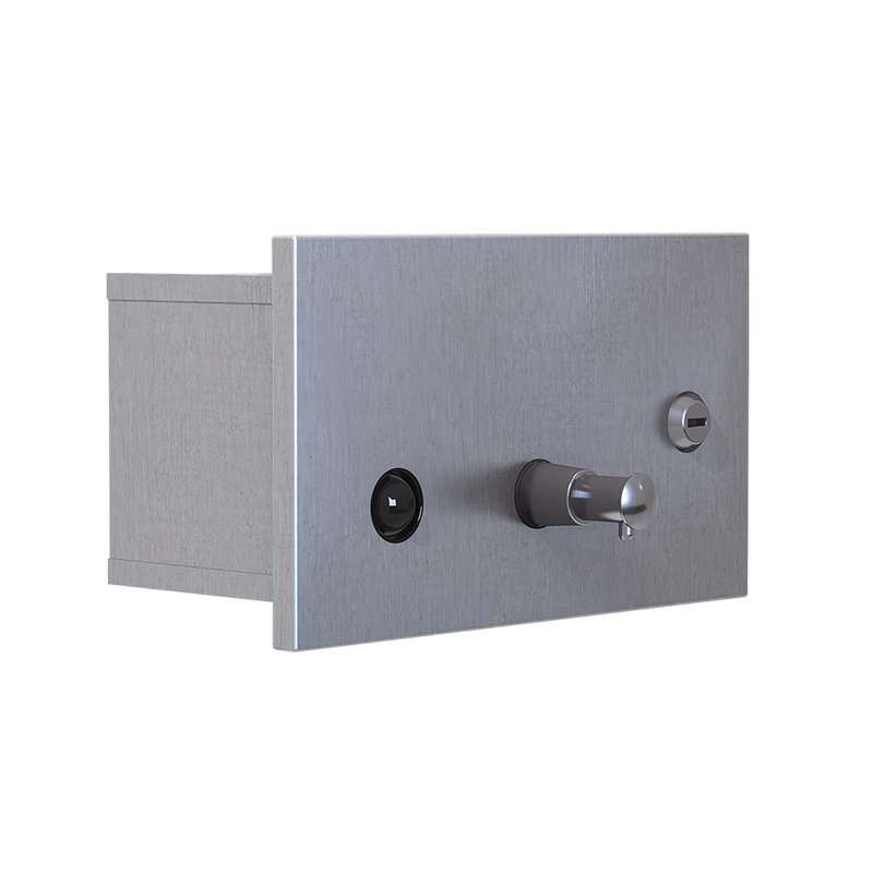 Recessed Horizontal Soap Dispenser in Satin Stainless Steel - ML640AS_N