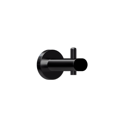 Coat Hook with Bumper in Designer Black - 700_COATHOOK_DESIGNER