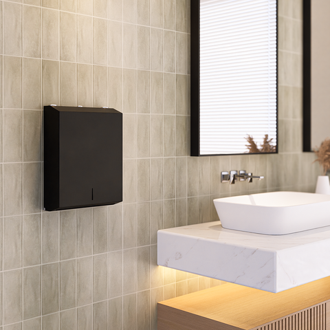 Paper Towel Dispenser in Designer Black - ML725_DESIGNER