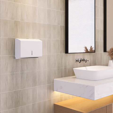 Paper Towel Dispenser in White Powder Coat - ML726W