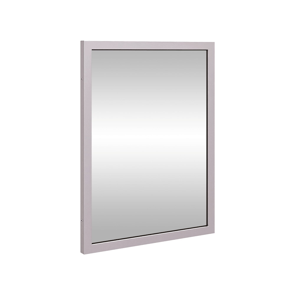 610mmH x 460mmW Framed Mirror in Satin Stainless Steel - ML771