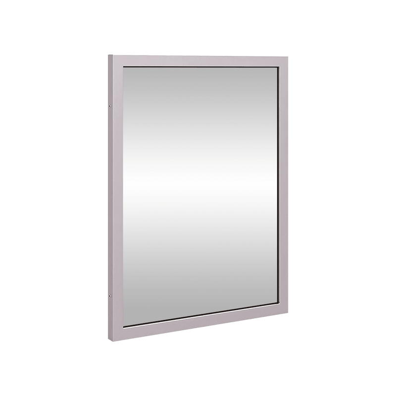 610mmH x 460mmW Framed Mirror in Satin Stainless Steel - ML771
