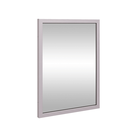 610mmH x 460mmW Framed Mirror in Satin Stainless Steel - ML771