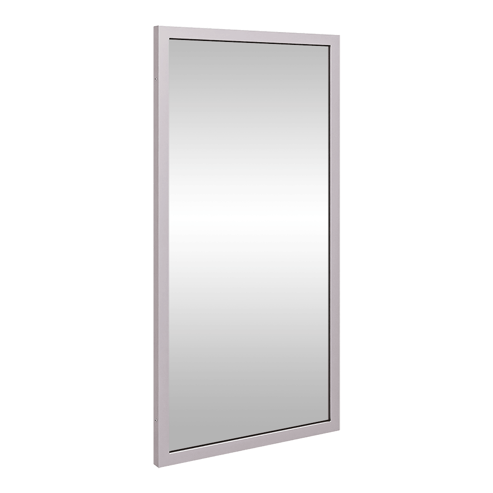910mmH x460mmW Framed Mirror in Satin Stainless Steel - ML771_2